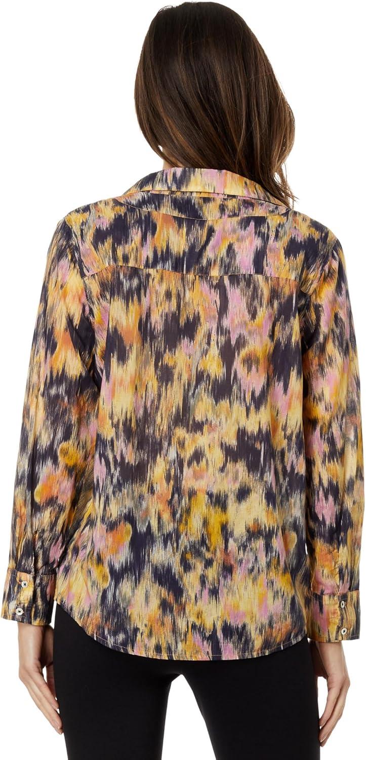 imageNICZOE Womens Dreamy Refined Ruffle ShirtYellow Multi