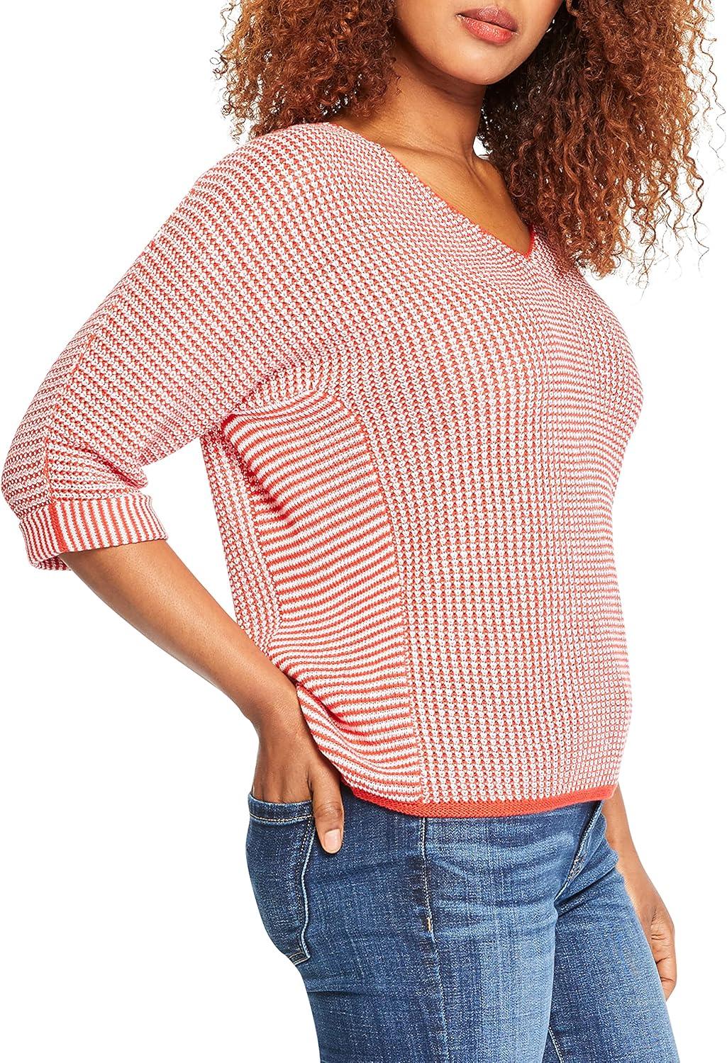 imageNICZOE Womens Easy Texture SweaterFlame