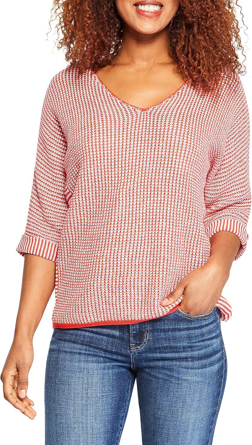 imageNICZOE Womens Easy Texture SweaterFlame