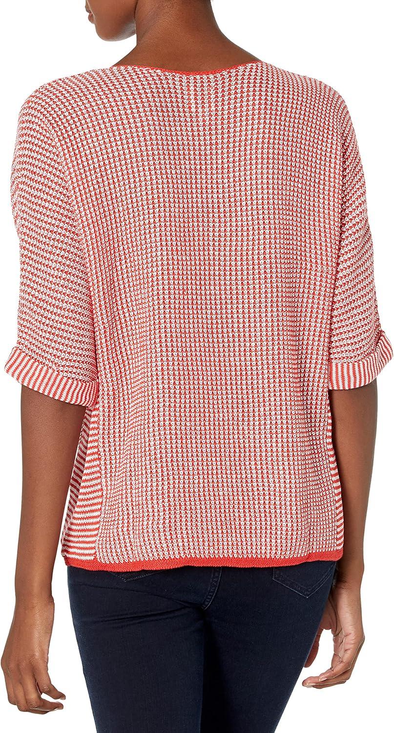 imageNICZOE Womens Easy Texture SweaterFlame
