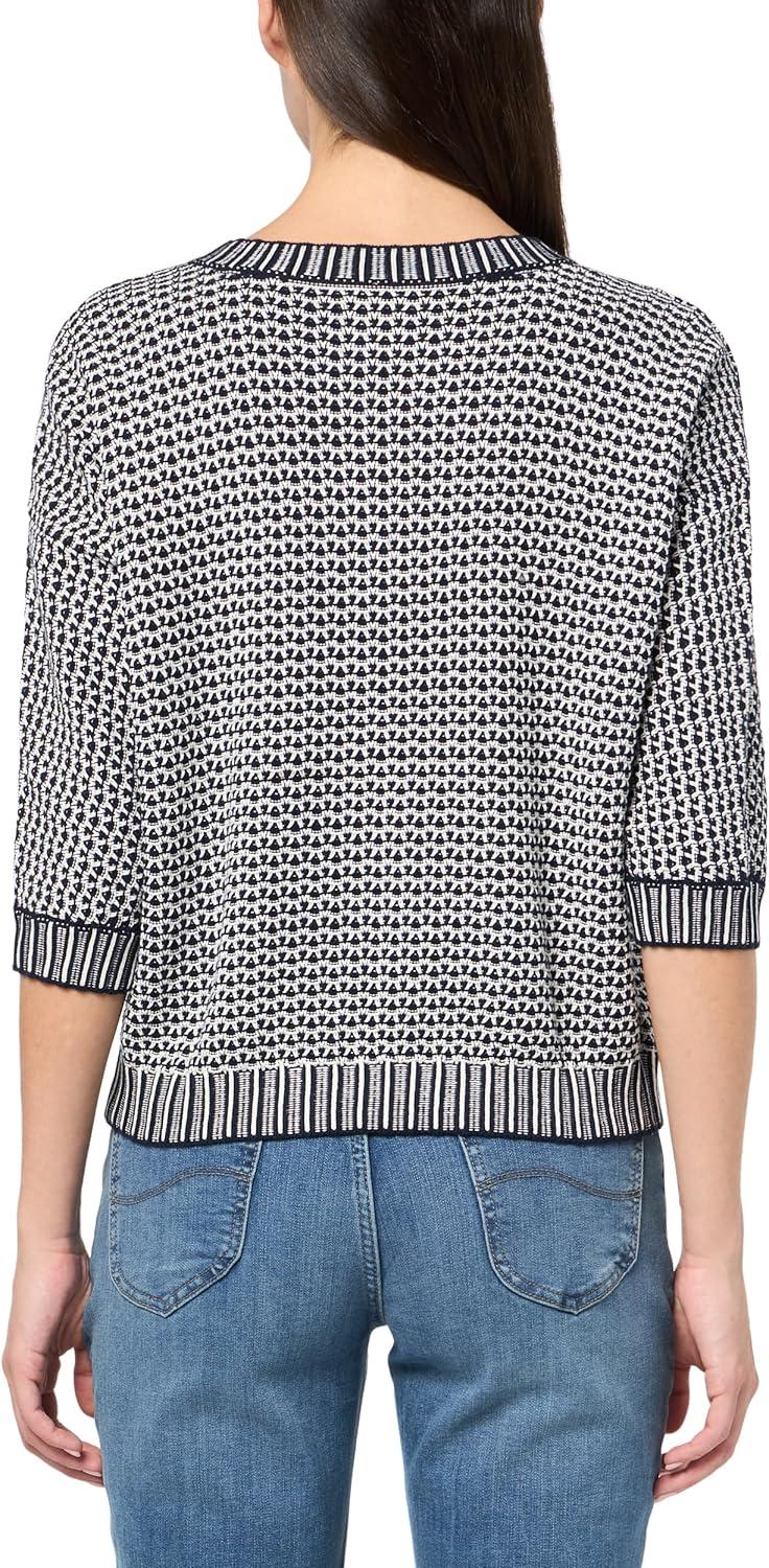 imageNICZOE Womens Easy Tuck Stitch SweaterIndigo Mix