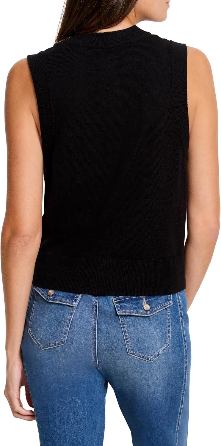 imageNICZOE Womens Essential Sweater VestBlack Onyx