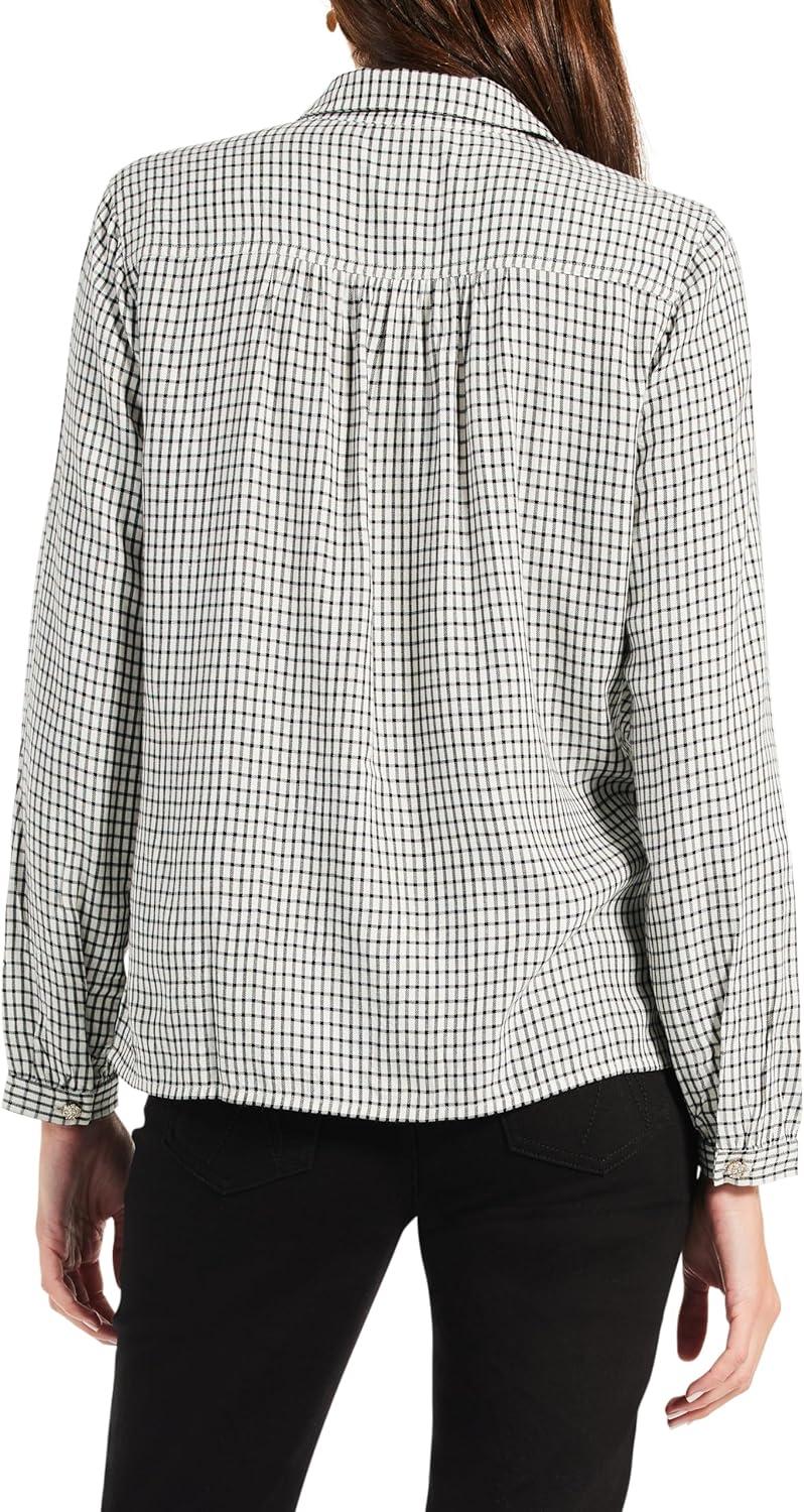 imageNICZOE Womens Femme Plaid ShirtBlack Multi