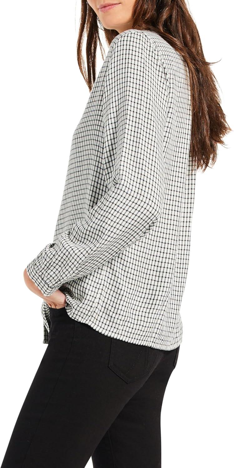 imageNICZOE Womens Femme Plaid ShirtBlack Multi