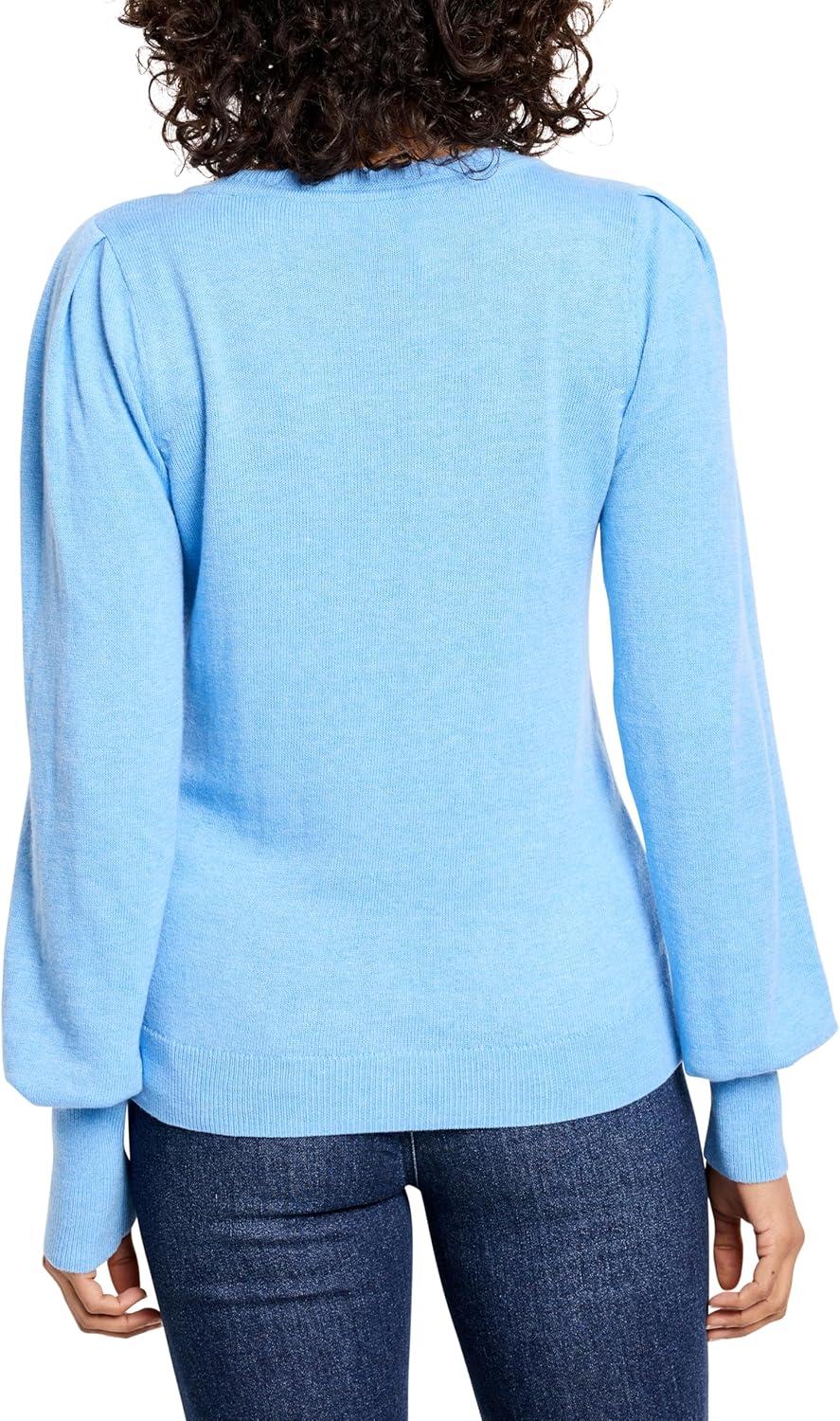 imageNICZOE Womens Femme Sleeve SweaterBluebird