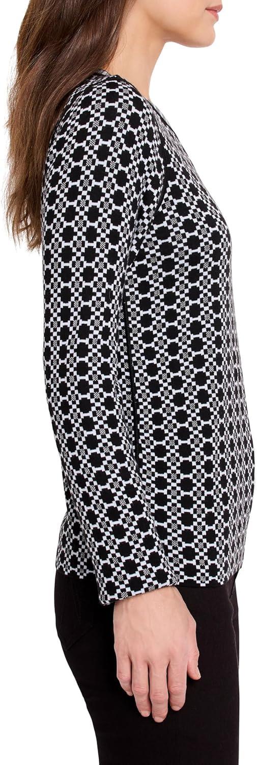 imageNICZOE Womens Geo Reversible Sweater TeeBlue Multi