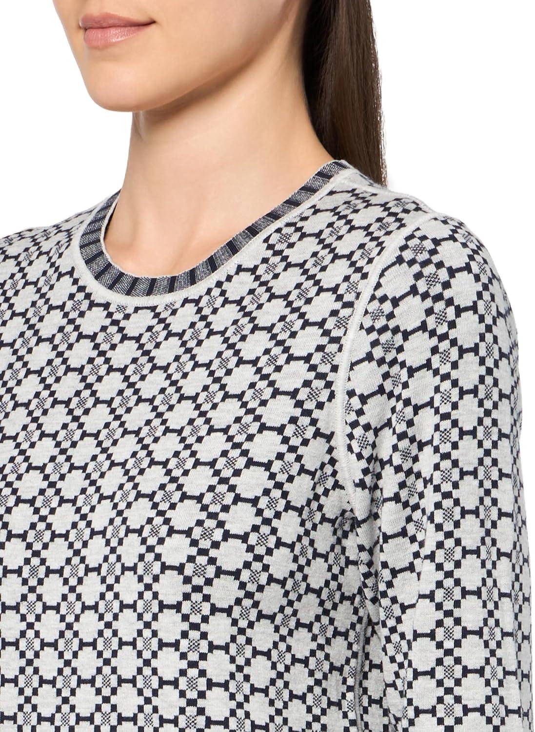 imageNICZOE Womens Geo Reversible Sweater TeeIndigo Multi