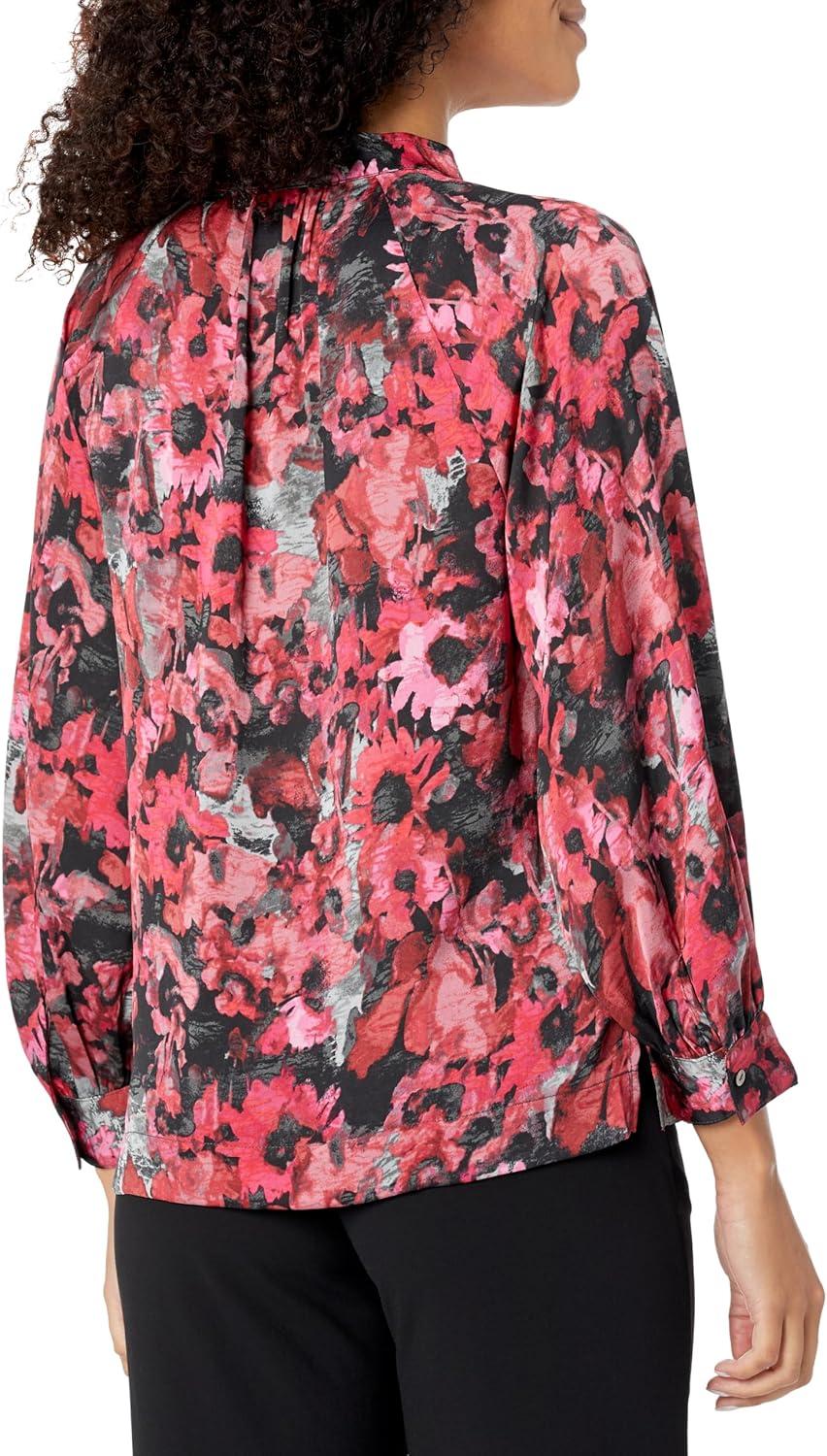 imageNICZOE Womens Glowing Garden TopPink Multi