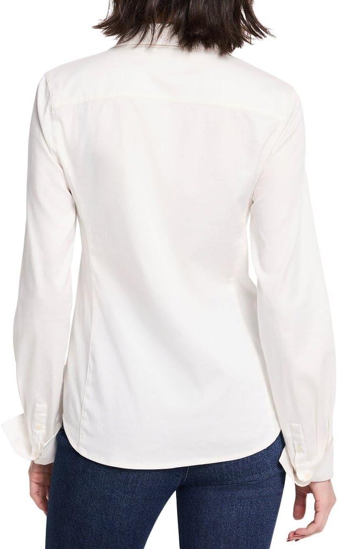 imageNICZOE Womens Mixed Media Pocket ShirtPaper White