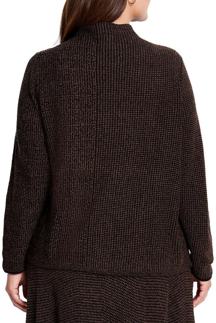 imageNICZOE Womens Pixel Knit SweaterBrown Multi
