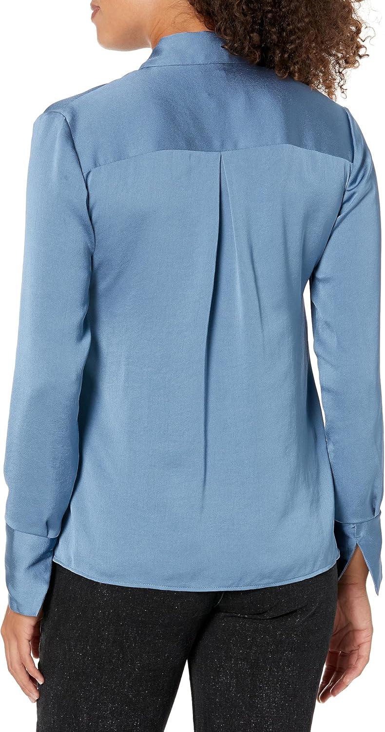 imageNICZOE Womens Satin Crepe ShirtBayside