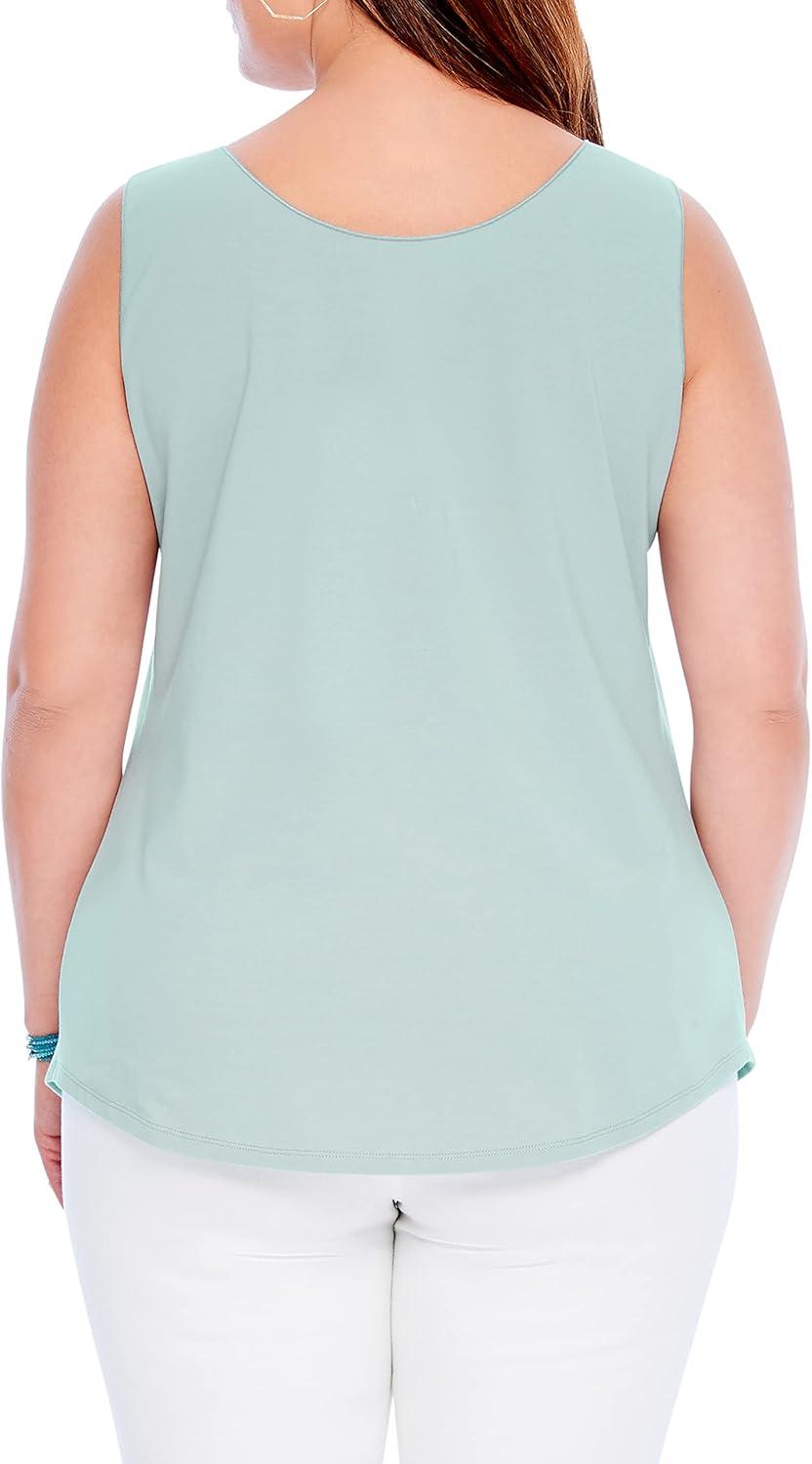 imageNICZOE Womens Shirt Tail Perfect TankBreeze