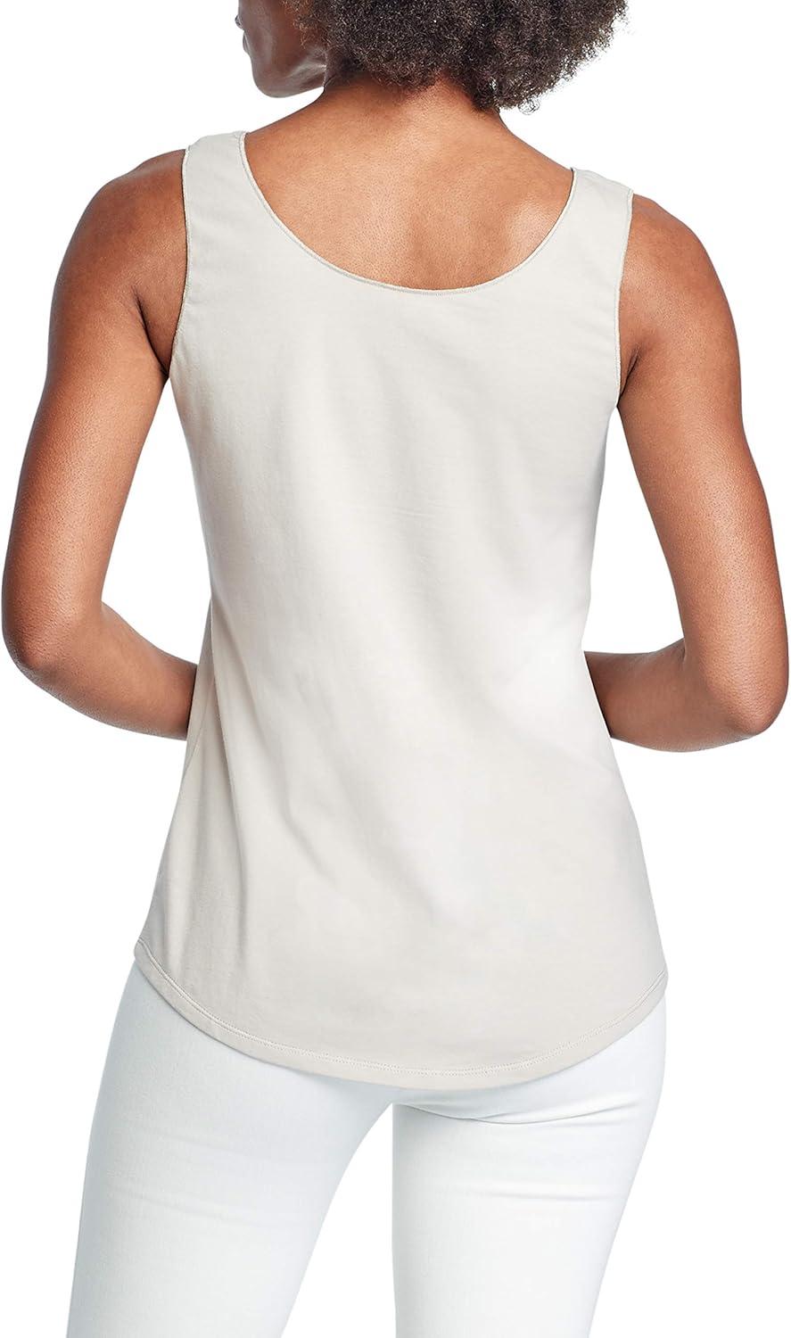 imageNICZOE Womens Shirt Tail Perfect TankCobblestone