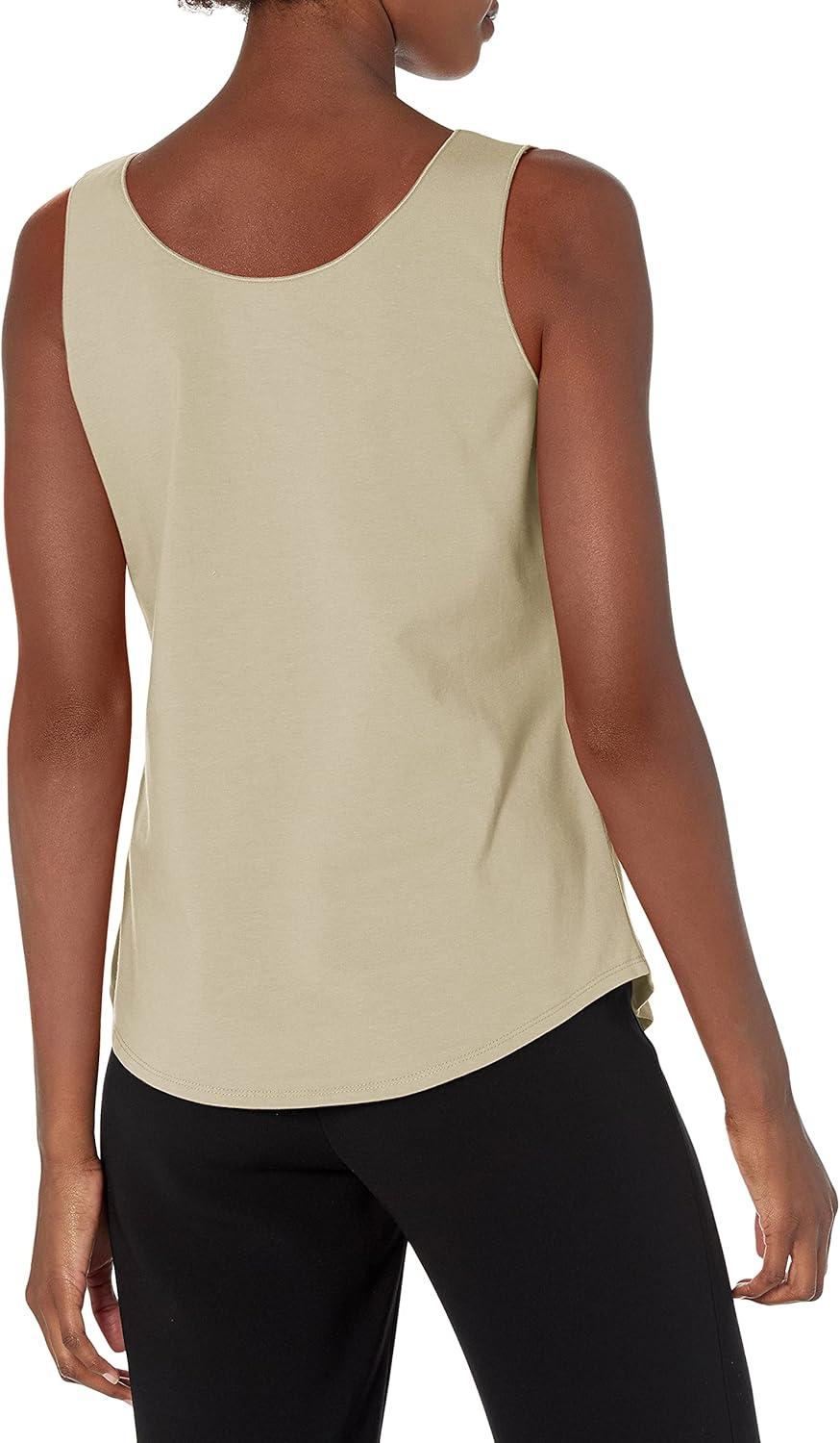 imageNICZOE Womens Shirt Tail Perfect TankCobblestone