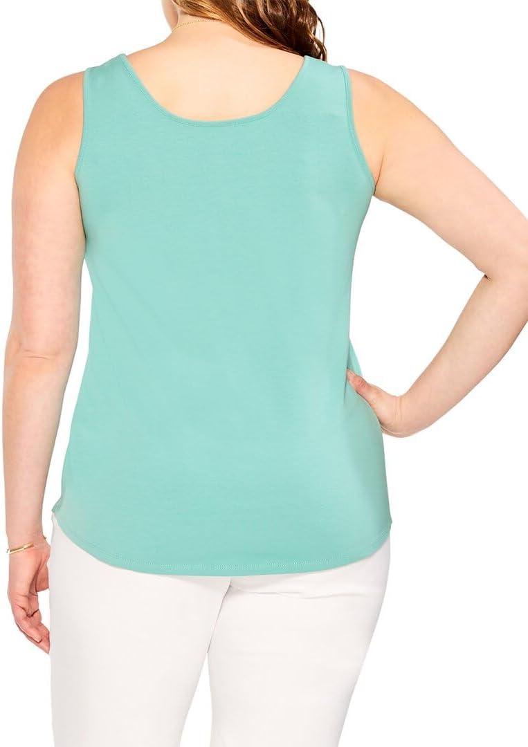 imageNICZOE Womens Shirt Tail Perfect TankHazy Aqua