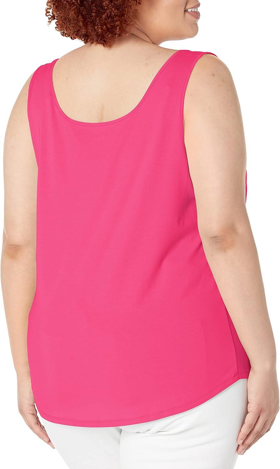 imageNICZOE Womens Shirt Tail Perfect TankShocking Pink