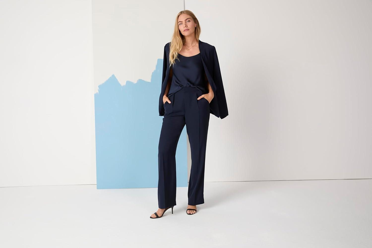 imageNICZOE Womens Social Edit Crepe CamiDark Indigo