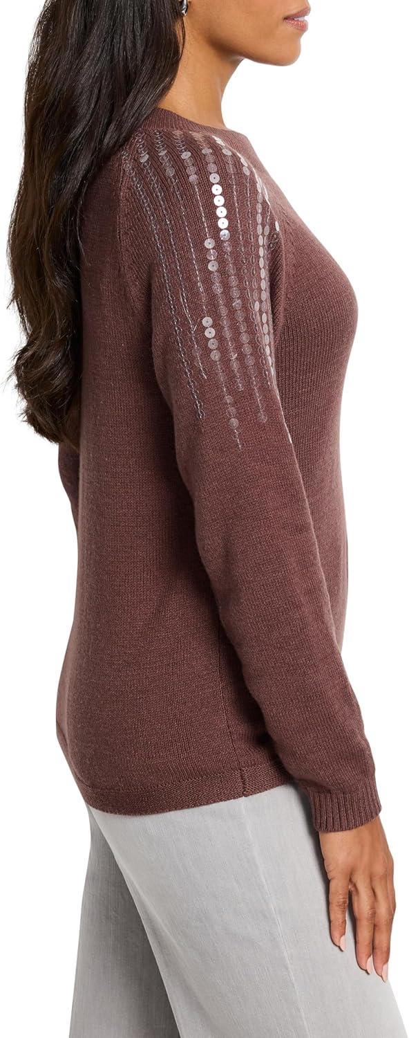 imageNICZOE Womens Subtle Shine SweaterChai