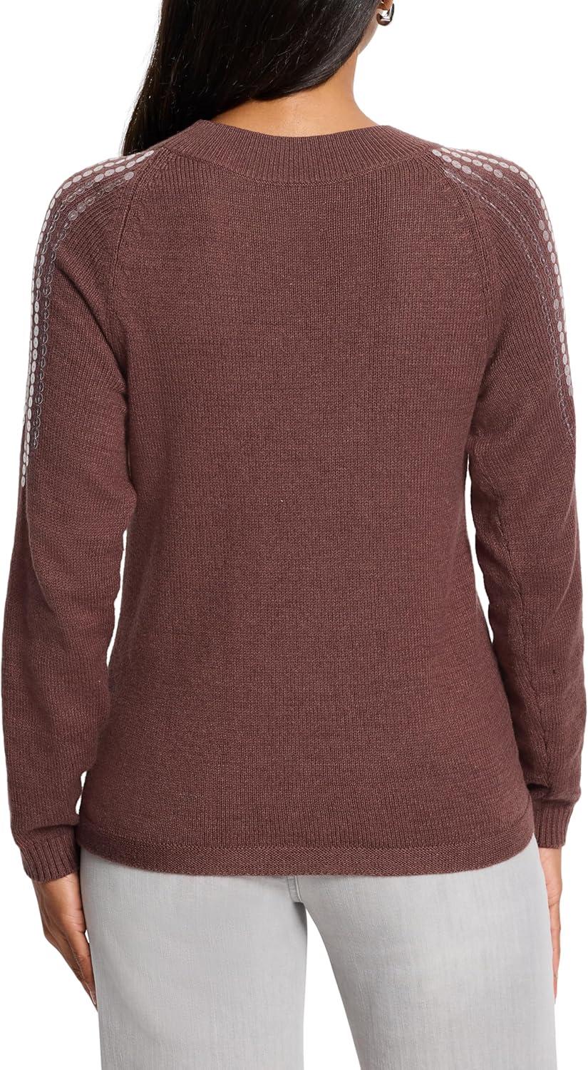 imageNICZOE Womens Subtle Shine SweaterChai