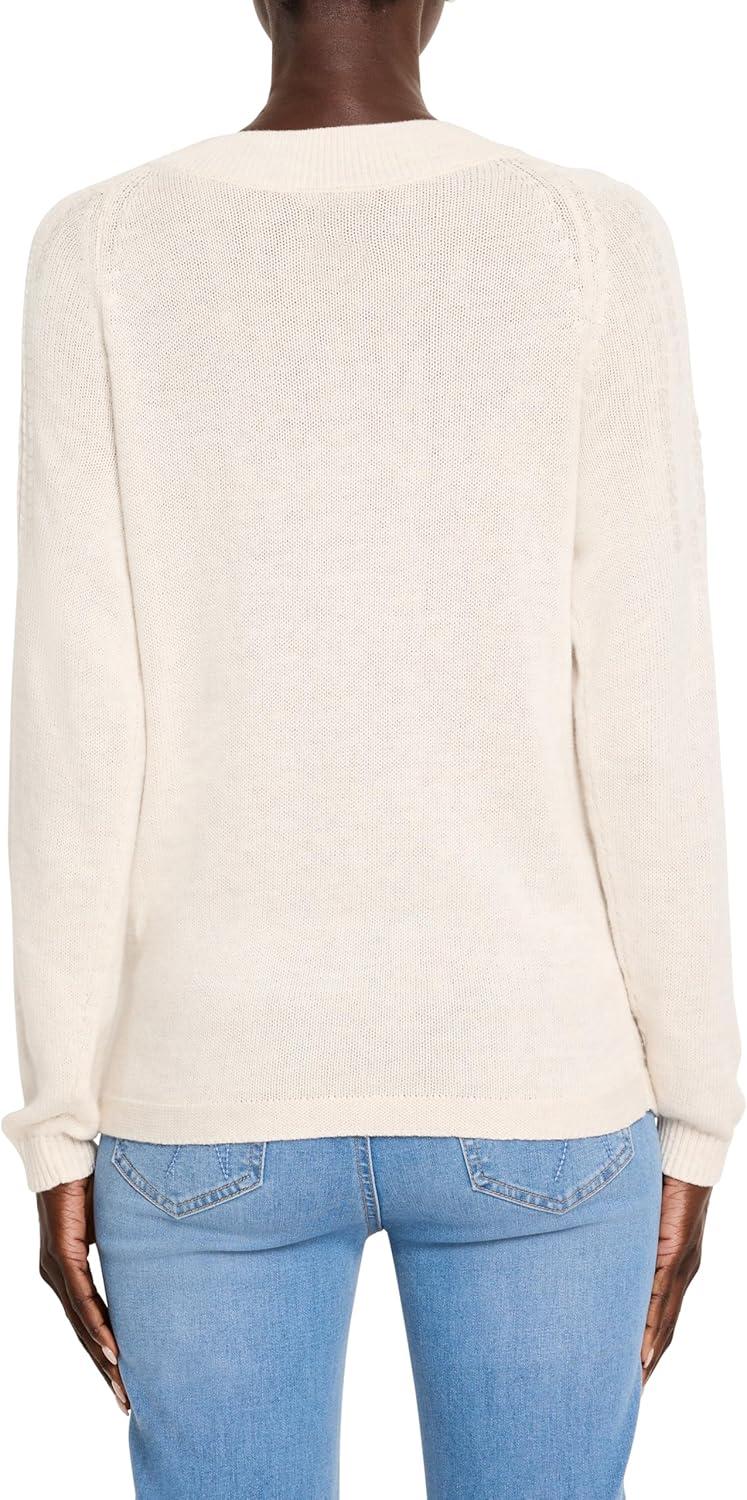 imageNICZOE Womens Subtle Shine SweaterClassic Cream