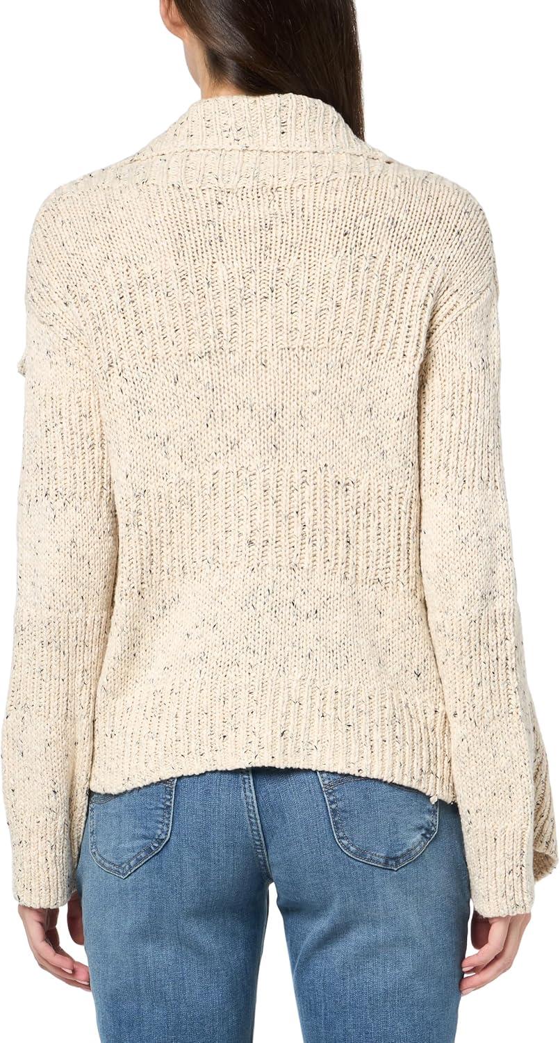 imageNICZOE Womens Texture Tweed CardiganNeutral Mix
