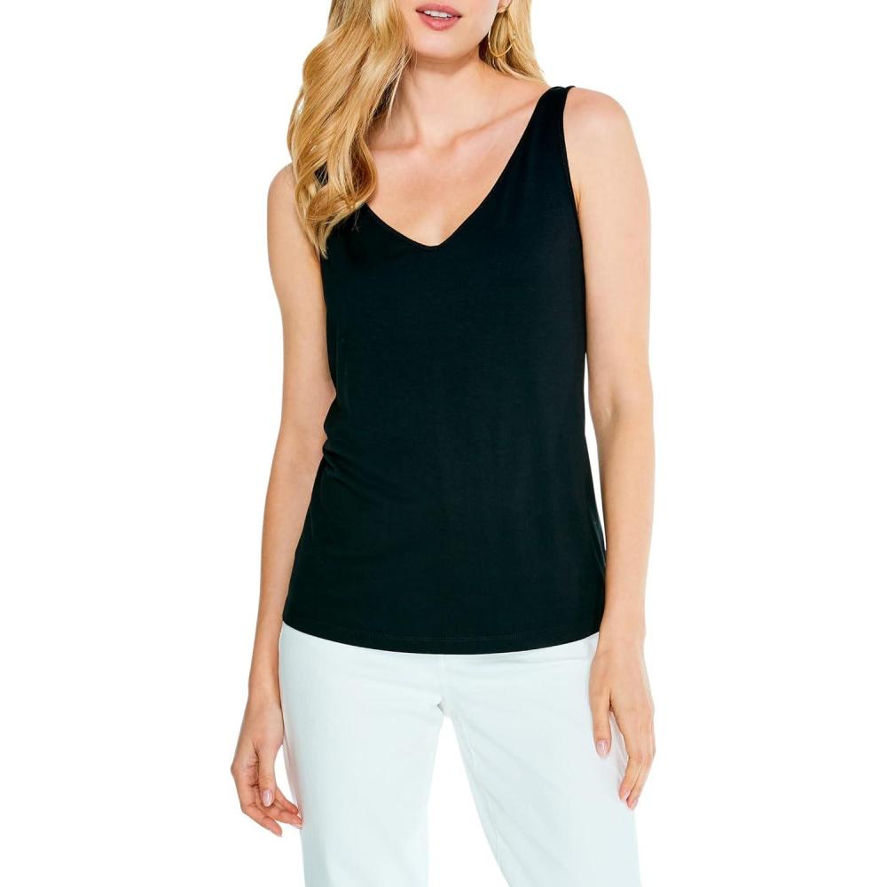 imageNICZOE Womens Front to Back Eaze TankBlack Onyx