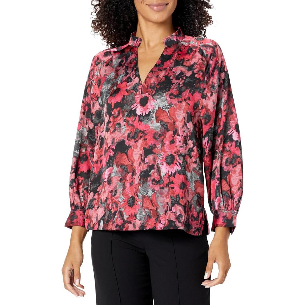 imageNICZOE Womens Glowing Garden TopPink Multi