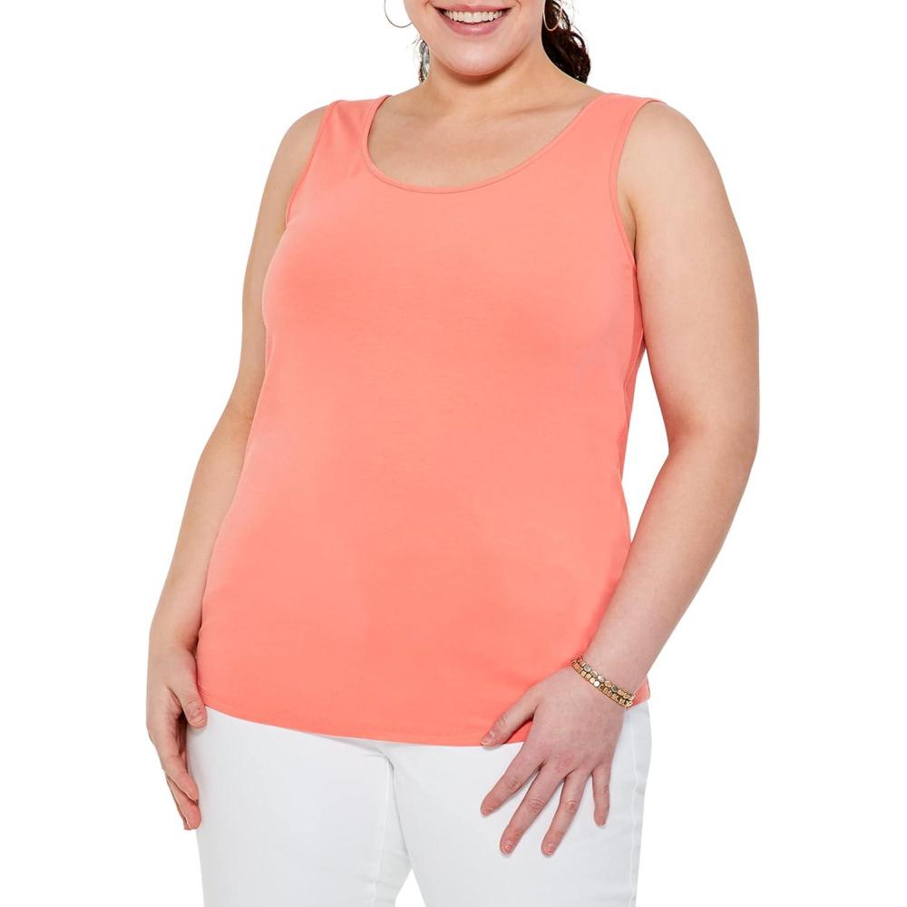 imageNICZOE Womens Shirt Tail Perfect TankValencia