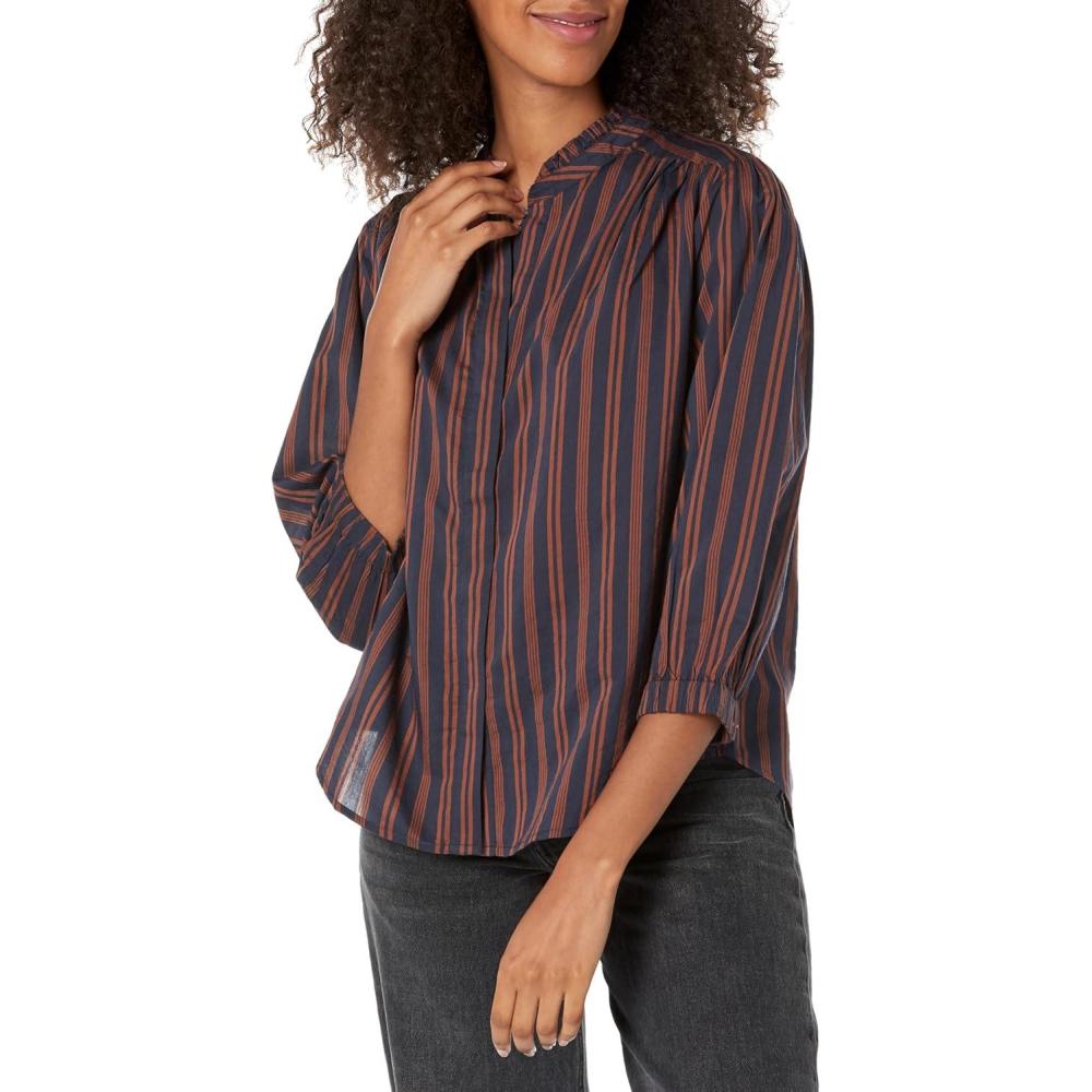 imageNICZOE Womens Stripe Stroll TopIndigo Multi