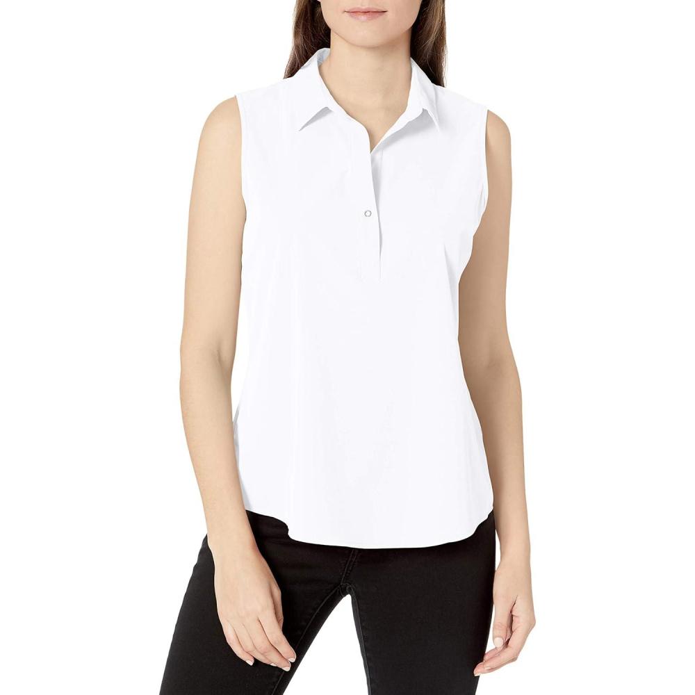 imageNICZOE Womens Tech Stretch TankPaper White