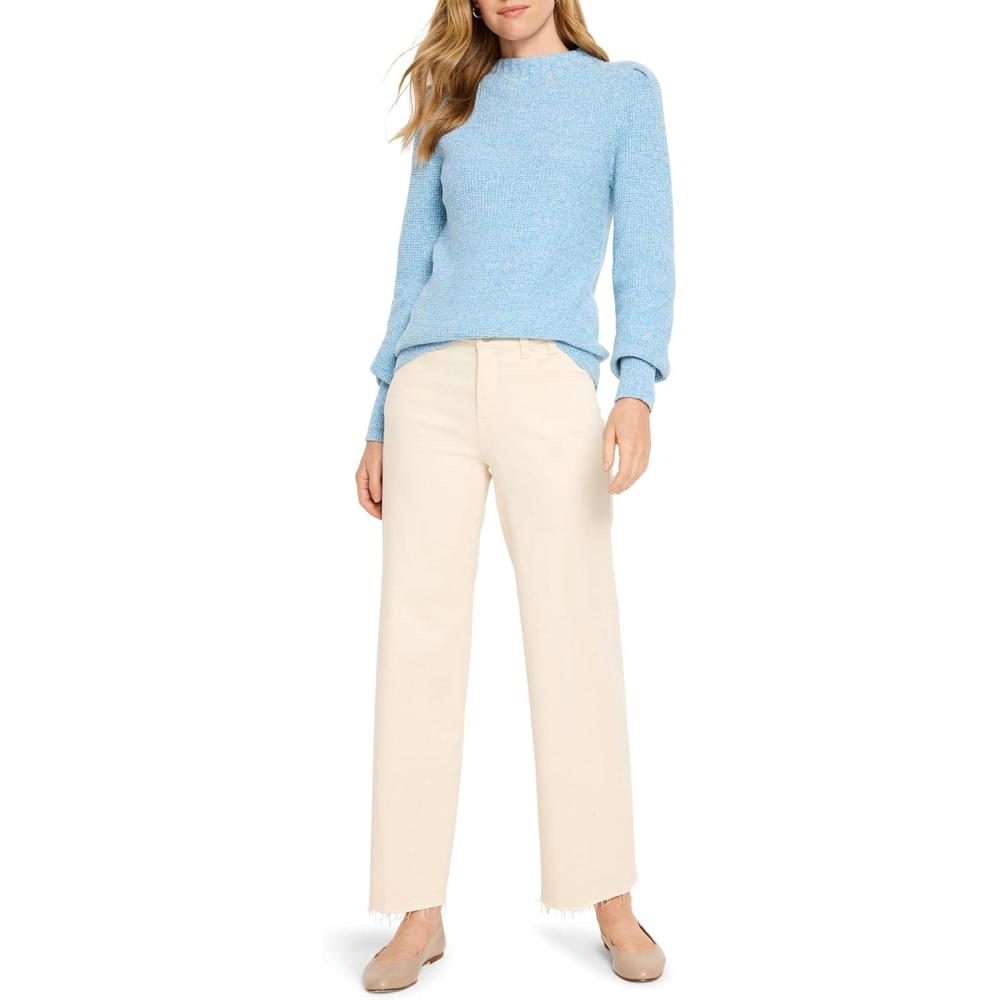 imageNICZOE Womens Waffle Stitch SweaterBlue Jewel