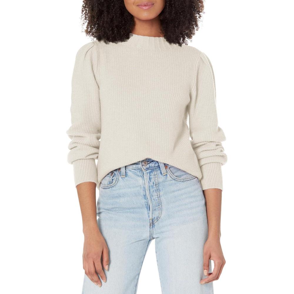 imageNICZOE Womens Waffle Stitch SweaterCream