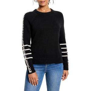 NIC+ZOE Womens Dashing Down Sweater(Black Onyx)