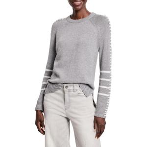 NIC+ZOE Womens Dashing Down Sweater(Grey Multi)