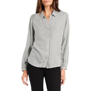 NIC+ZOE Women’s Femme Plaid Shirt(Black Multi)