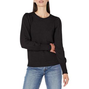 NIC+ZOE Women’s Femme Sleeve Sweater(Black Onyx)