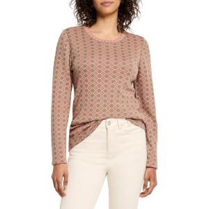 NIC+ZOE Women’s Geo Reversible Sweater Tee(Pink Multi)