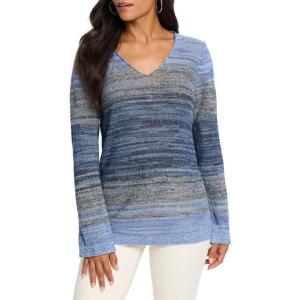 NIC+ZOE Womens Hazy Shades Sweater(Indigo Multi)