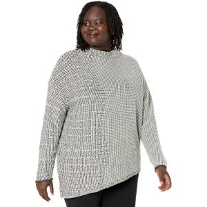 NIC+ZOE Women’s Pixel Knit Sweater(Black Multi)