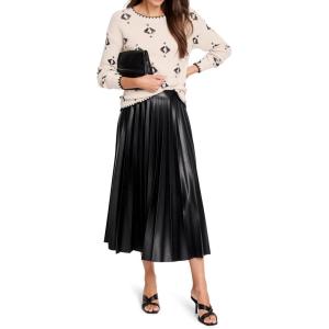 NIC+ZOE Women’s Printed Texture Sweater(Neutral Multi)