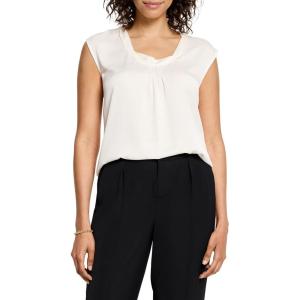 NIC+ZOE Women’s Satin Chiffon Jacket Layer(Classic Cream)