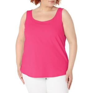 NIC+ZOE Women’s Shirt Tail Perfect Tank(Shocking Pink)