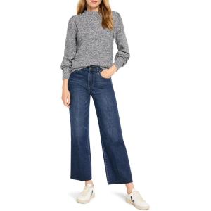 NIC+ZOE Women’s Waffle Stitch Sweater(Indigo Mix)