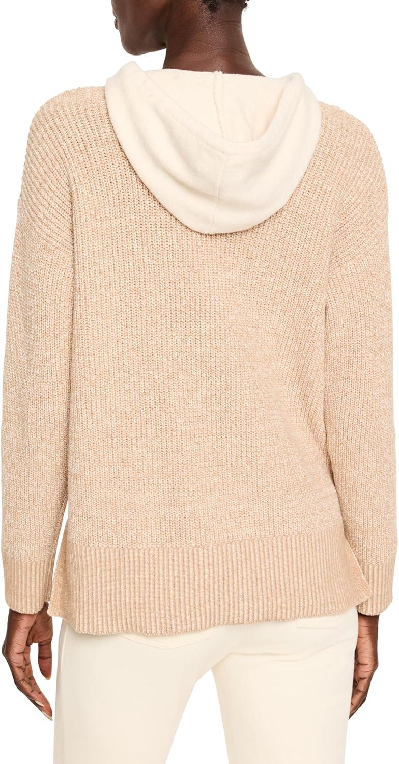 imageNICZOE Womens Cozy Cable Hooded SweaterNeutral Multi