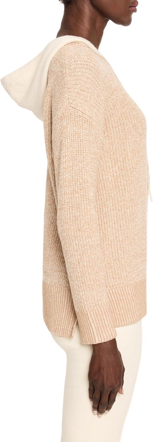 imageNICZOE Womens Cozy Cable Hooded SweaterNeutral Multi