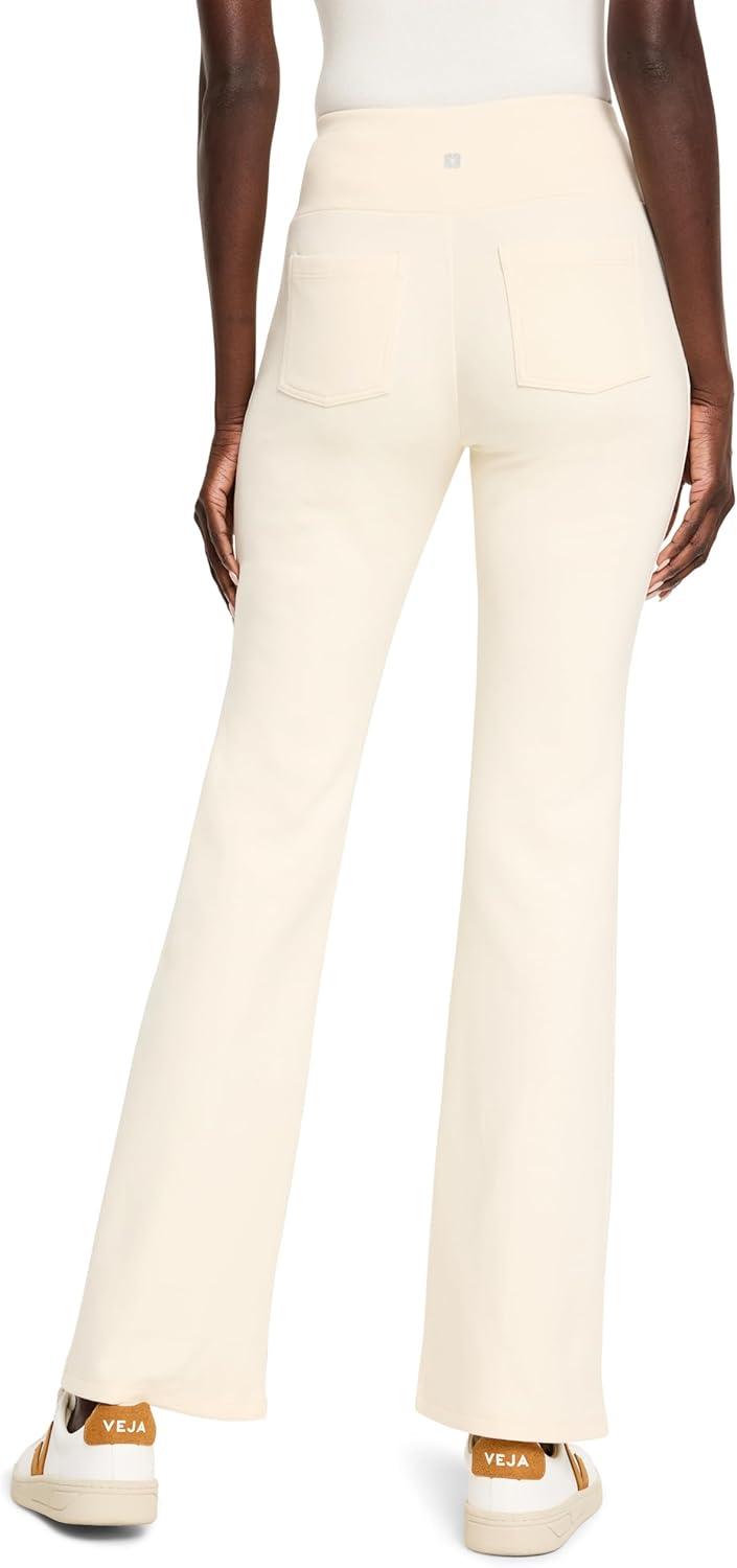 imageNICZOE Womens Seamed Scuba Bootcut PantAlabaster