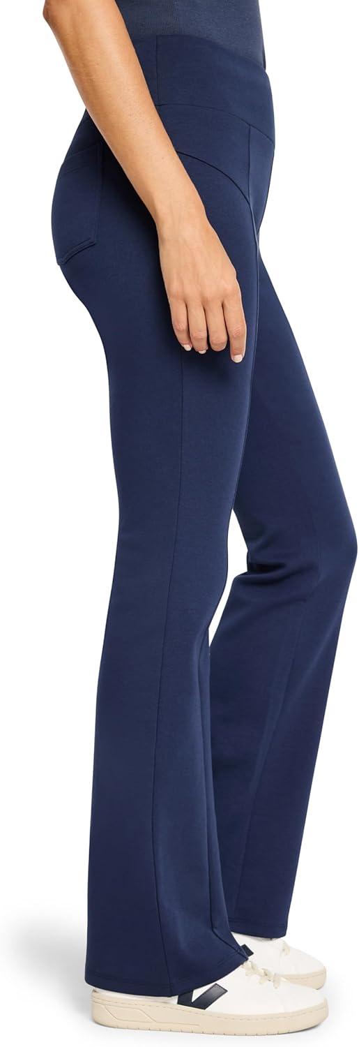 imageNICZOE Womens Seamed Scuba Bootcut PantInk