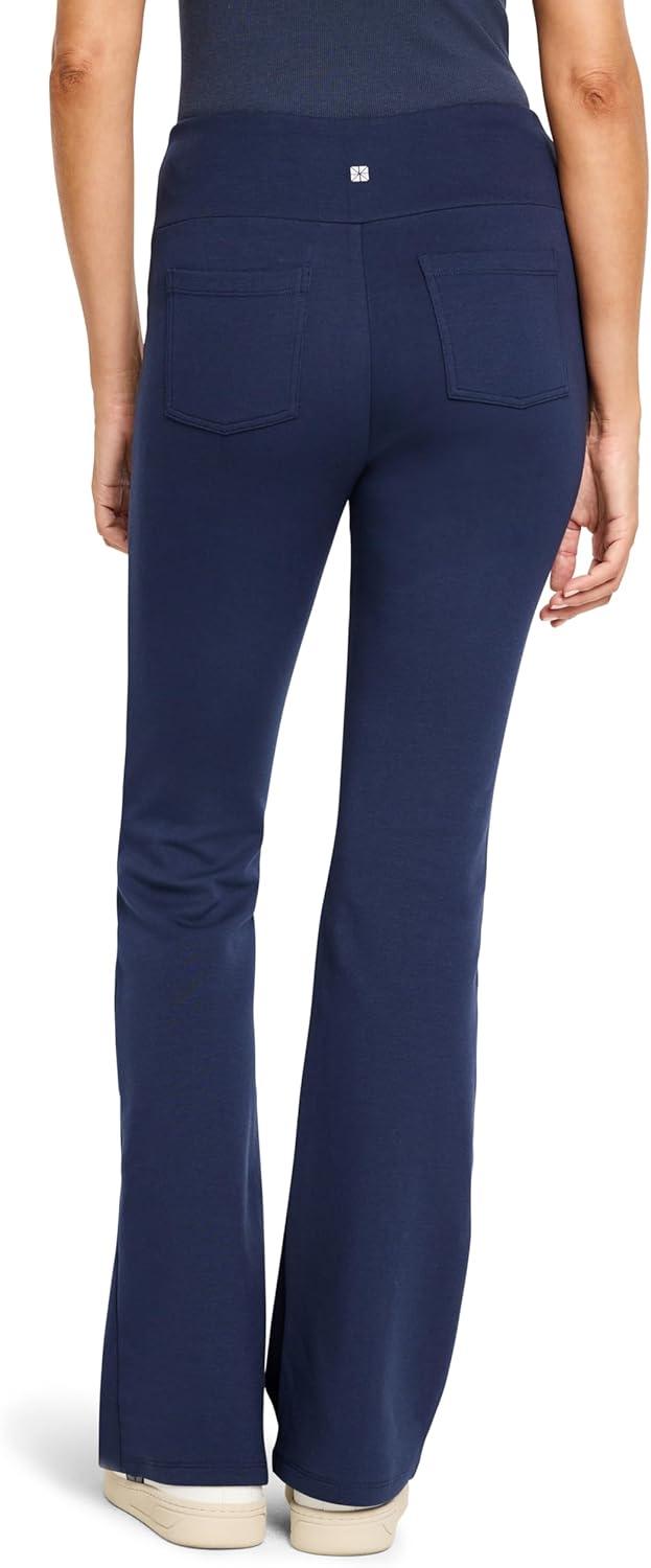 imageNICZOE Womens Seamed Scuba Bootcut PantInk