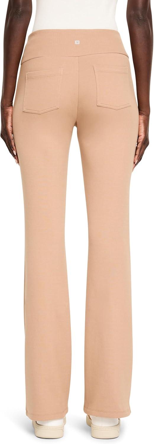 imageNICZOE Womens Seamed Scuba Bootcut PantMochachino