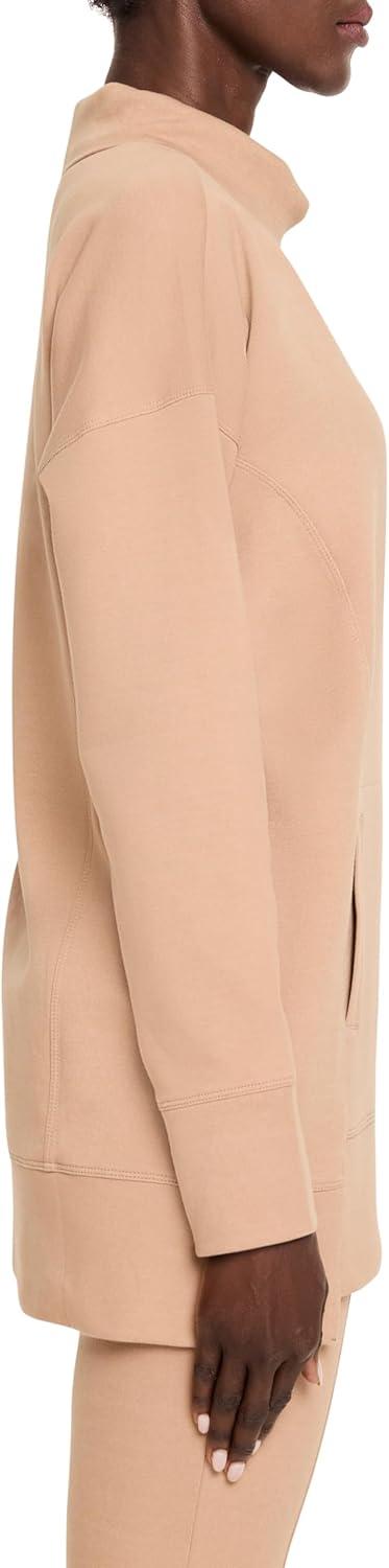 imageNICZOE Womens Seamed Scuba Funnel Neck TunicMochachino